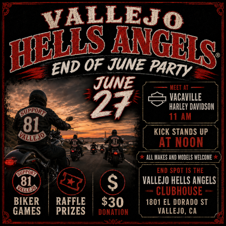 Vallejo Hells Angels End of June Party