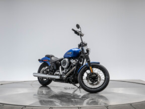 2026 Harley-Davidson FXBB Softail Street Bob in Aurora Blue Denim with Laced Wheels with 10 miles thumb 3