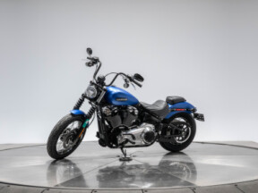 2026 Harley-Davidson FXBB Softail Street Bob in Aurora Blue Denim with Laced Wheels with 10 miles thumb 0