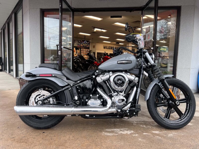 New 2026 Harley-Davidson FXBB Softail Street Bob in Billiard Gray with 10 miles
