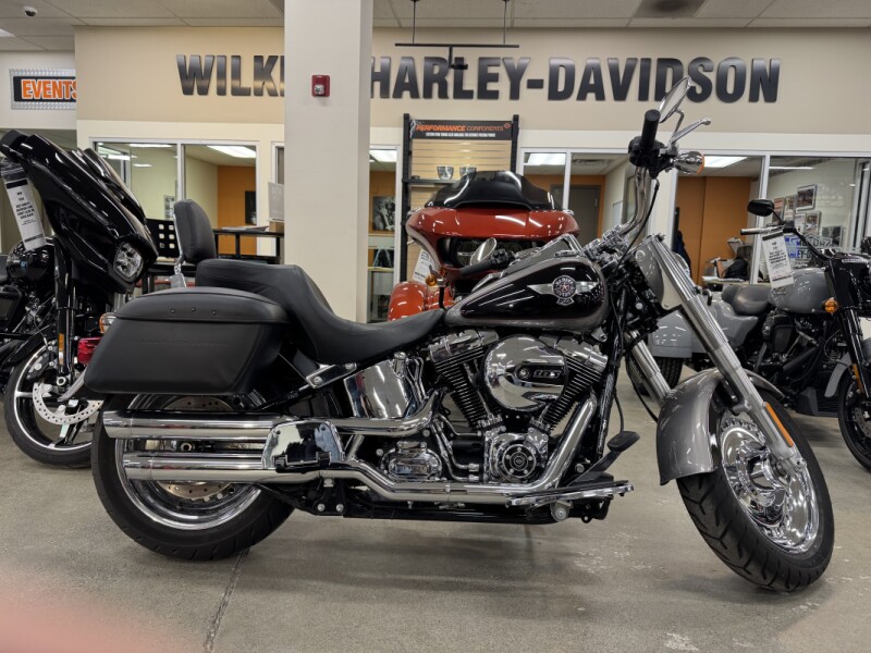 2016 HARLEY-DAVIDSON FLSTF FAT BOY in Billet Silver/ Vivid Black