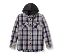 フーディー付ロングスリーブシャツ