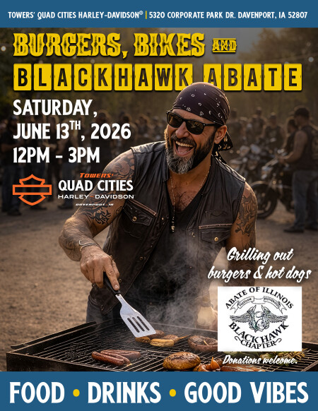 Burgers, Bikes, & Blackhawk ABATE
