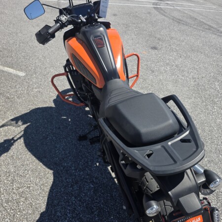 2021 Harley-Davidson® Pan America™ 1250 Special Baja Orange Stone Washed White thumb 3