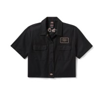 レディース ディッキーズ® × ハーレーダビッドソン® ビルトトゥアウトラストボクシーワークシャツ