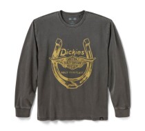 メンズ ディッキーズ® × ハーレーダビッドソン®ウィングドホースシューロングスリーブTシャツ