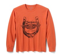 メンズ ディッキーズ® × ハーレーダビッドソン®ウィングドホースシューロングスリーブTシャツ