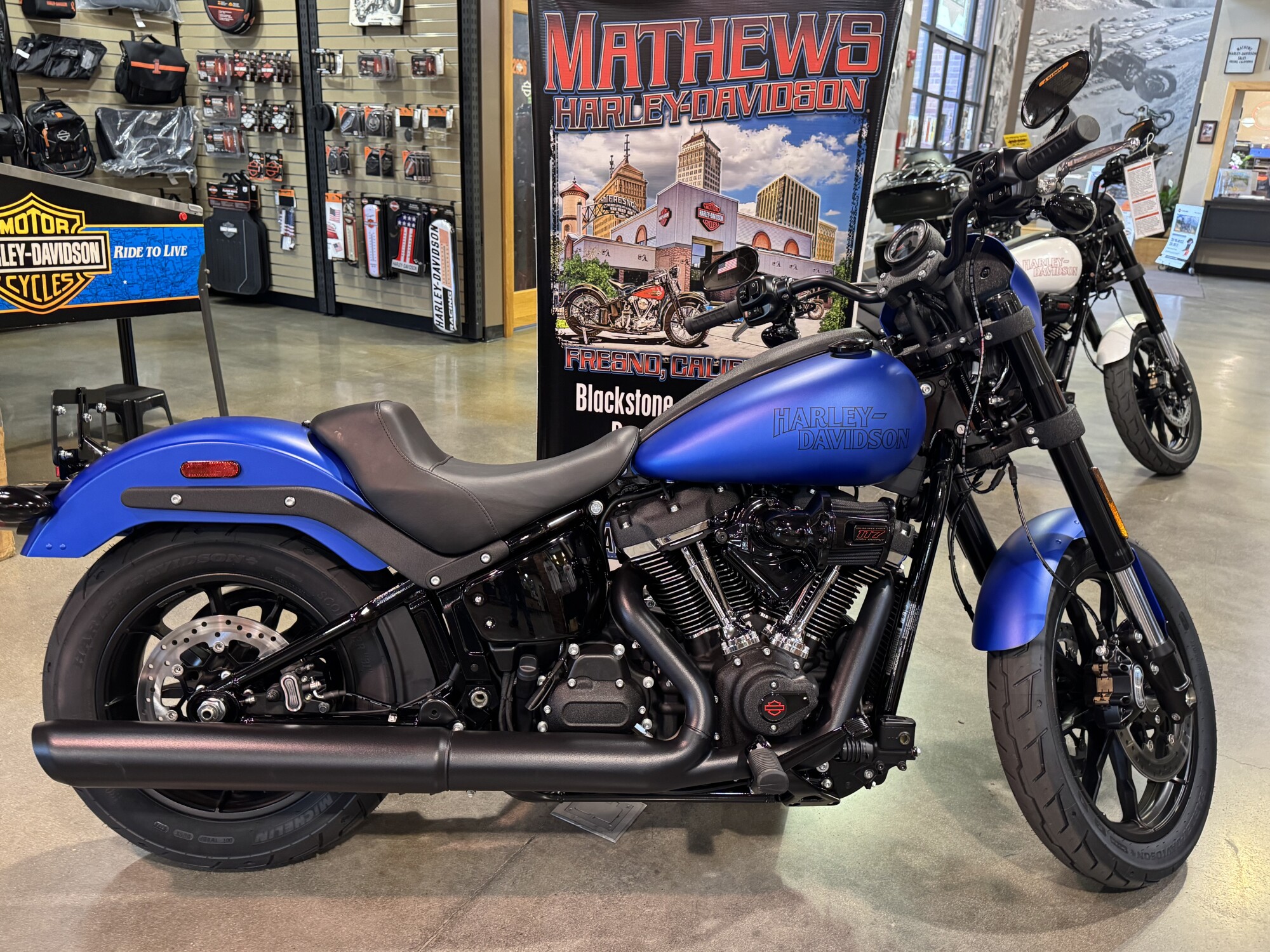 2026 Harley-Davidson® Low Rider® S Aurora Blue Denim Black Trim
