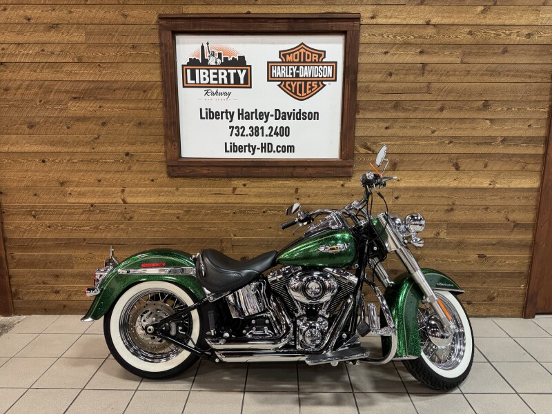 2013 Harley-Davidson® Softail® Deluxe Hard Candy Lucky Green Flake  FLSTN