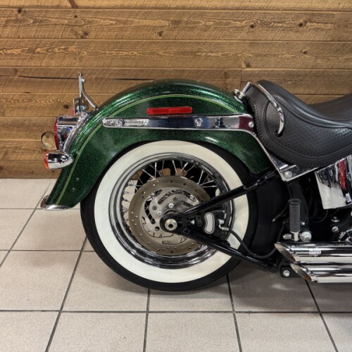 2013 Harley-Davidson® Softail® Deluxe Hard Candy Lucky Green Flake  FLSTN thumb 0