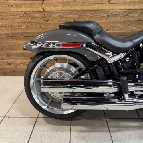 2023 Harley-Davidson® Fat Boy® 114 Gray Haze/Silver Fortune FLFBS thumb 0