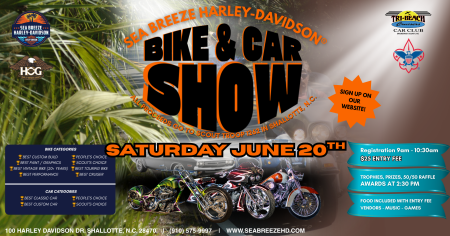 Bike & Car Show at Sea Breeze Harley Davidson