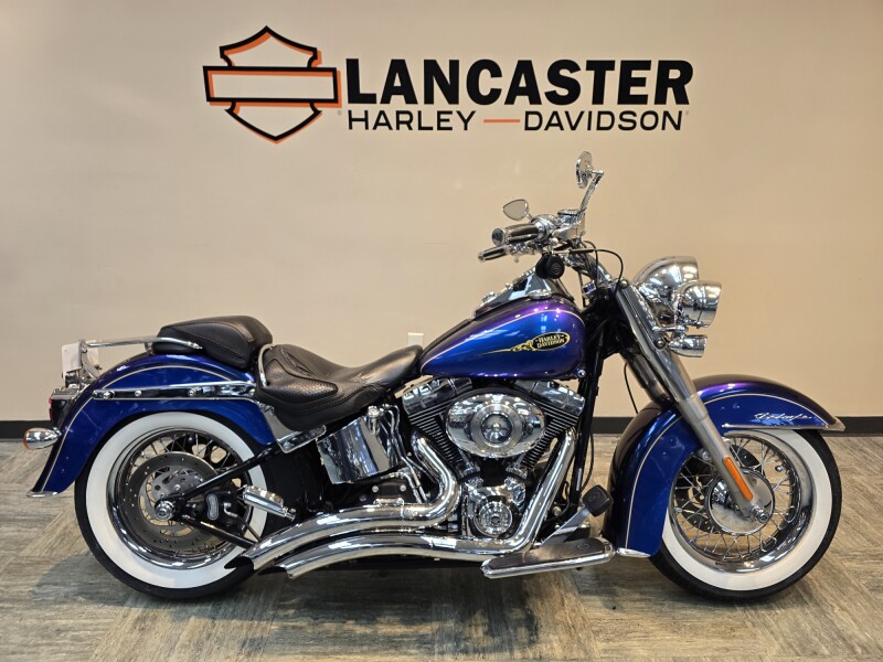 2009 Harley-Davidson® Softail® Deluxe Two-Tone Black Ice/Blue Ice FLSTN