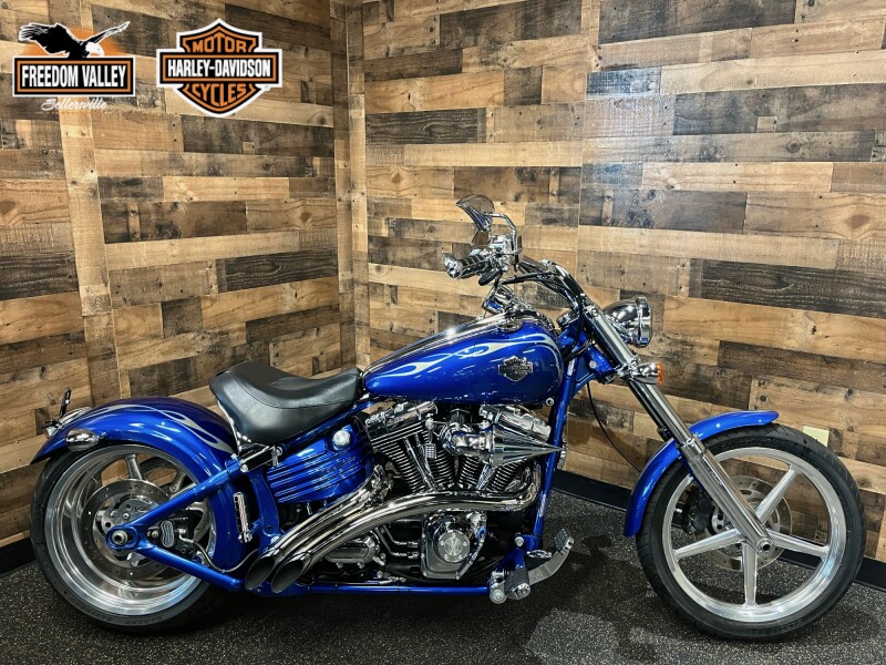 2009 Harley-Davidson® Softail® Rocker™ C Flame Blue Pearl Deluxe FXCWC