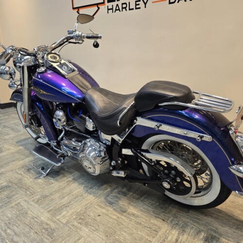 2009 Harley-Davidson® Softail® Deluxe Two-Tone Black Ice/Blue Ice FLSTN thumb 0