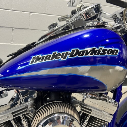 2005 Cvo Fat Boy Candy Cobalt and Starlight Black  FLSTFSE thumb 3