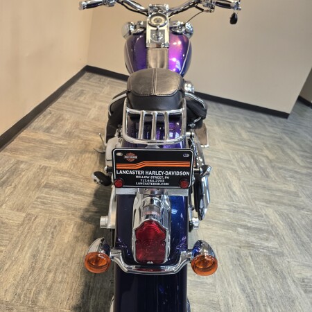 2009 Harley-Davidson® Softail® Deluxe Two-Tone Black Ice/Blue Ice FLSTN thumb 2
