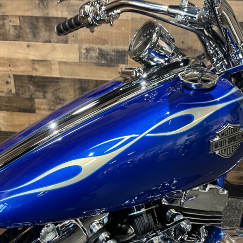 2009 Harley-Davidson® Softail® Rocker™ C Flame Blue Pearl Deluxe FXCWC thumb 0