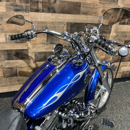 2009 Harley-Davidson® Softail® Rocker™ C Flame Blue Pearl Deluxe FXCWC thumb 1