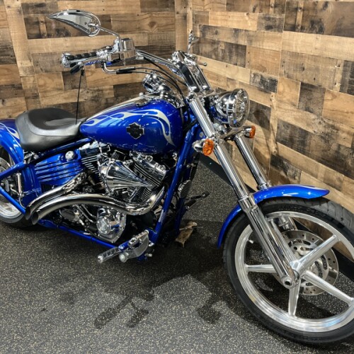 2009 Harley-Davidson® Softail® Rocker™ C Flame Blue Pearl Deluxe FXCWC thumb 3