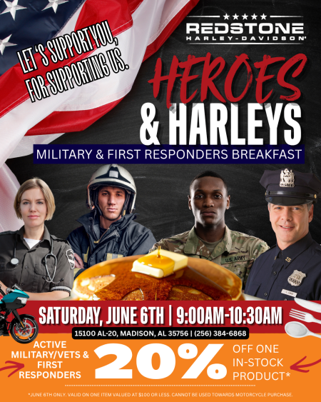 Heroes and Harleys June 6th