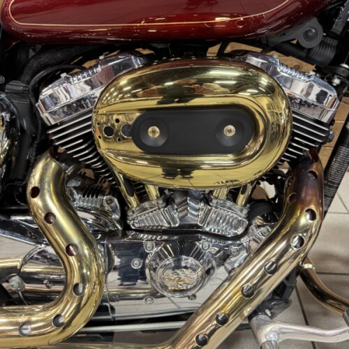 2009 Harley-Davidson® 1200 Custom Red Hot Sunglo XL1200C thumb 2