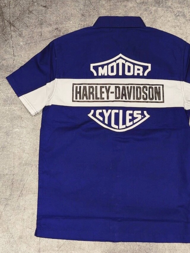 Hiro⭐︎様 SHIRT-WOVEN,DARK BLUE/OFF WH | Harley-Davidson® 知立