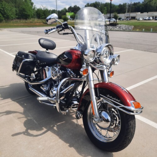 2012 Harley-Davidson® Heritage Softail® Classic Two-Tone Ember Red Sunglo/Merlot Sunglo thumb 1