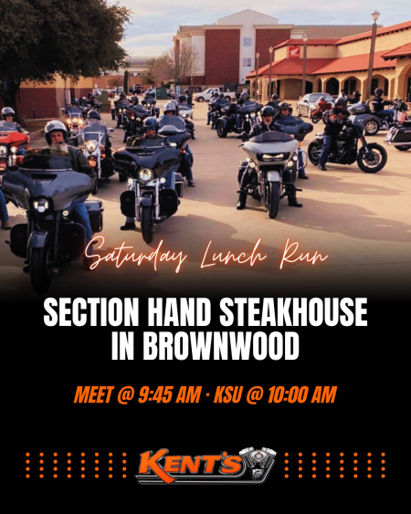 Lunch Run to Section Hand Steakhouse in Brownwood