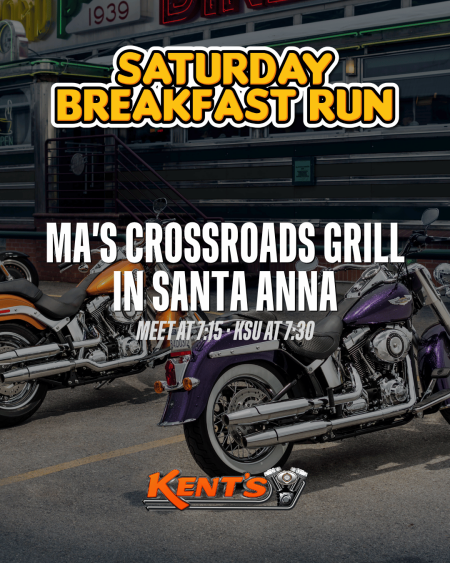 Breakfast Run to Ma's Crossroads Grill in Santa Anna