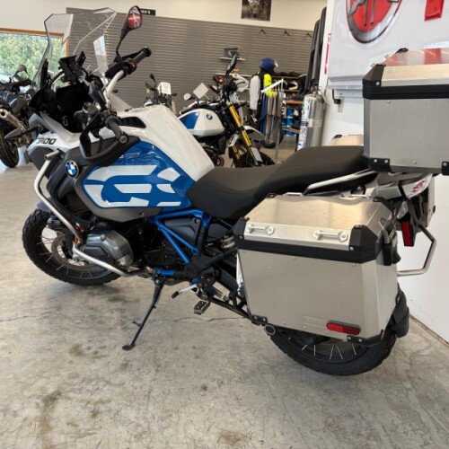 2018 BMW Motorrad R 1200 GS Adventure Light White / Cordoba Blue thumb 2