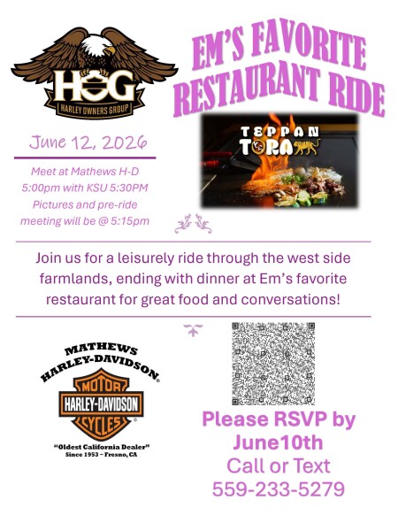 Em's Favorite Dinner Ride
