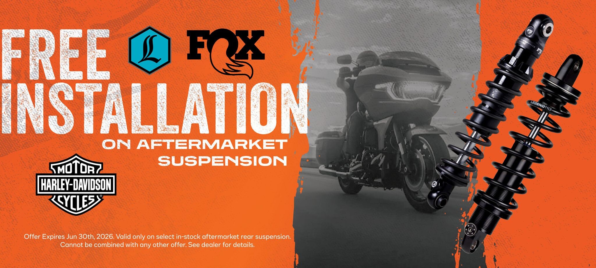 Free Install on Aftermarket Suspension