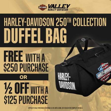 Harley Davidson 250th Collection Duffel Bag
