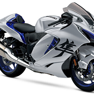 2025 Suzuki Hayabusa Metallic Mystic Silver / Pearl Vigor Blue thumb 2