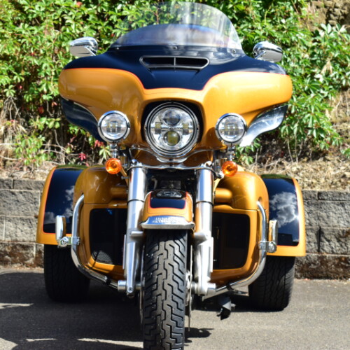 2023 Harley-Davidson® Tri Glide® Ultra Prospect Gold/Vivid Black thumb 1