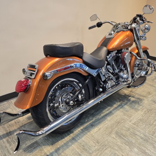 2014 Harley-Davidson® Fat Boy® Amber Whiskey FLSTF thumb 3