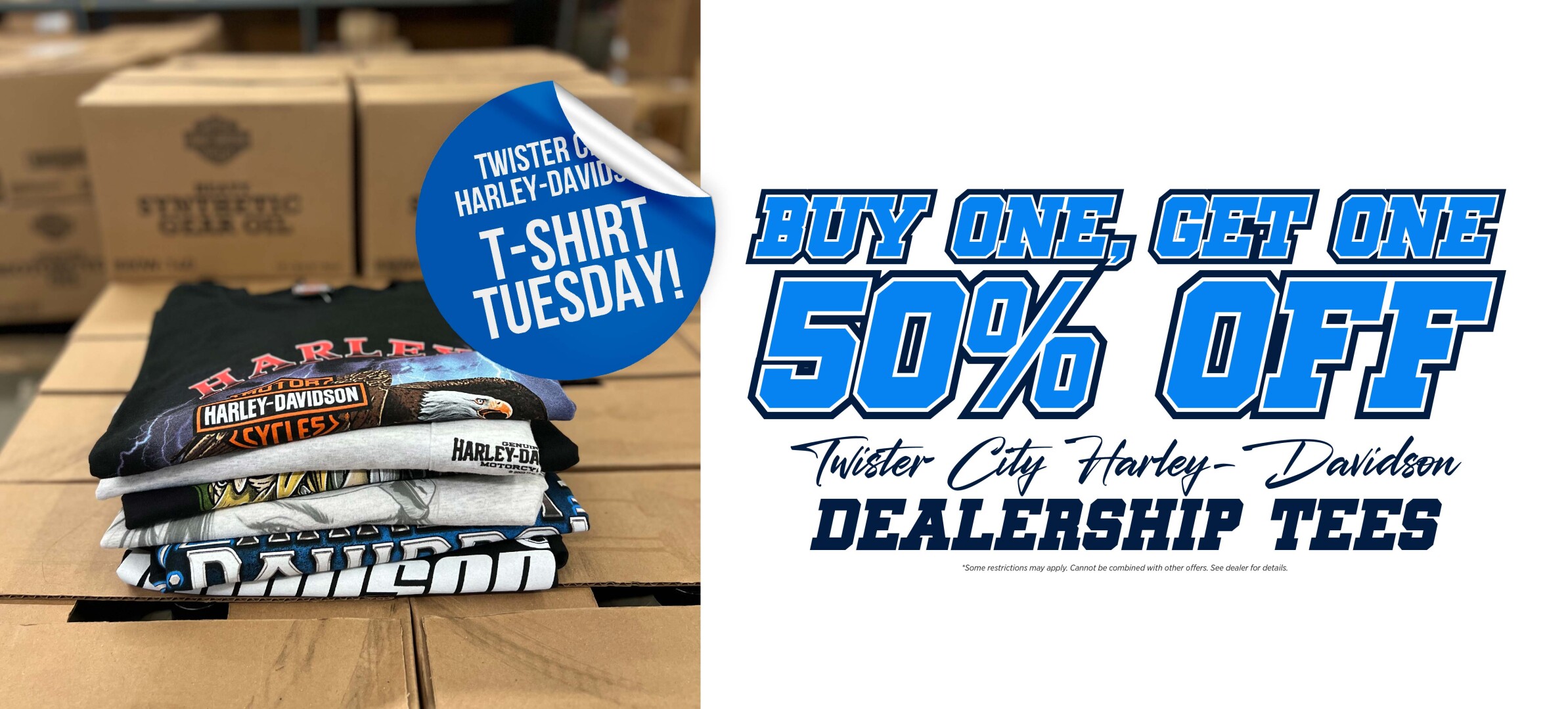 Buy One Get One 50 Percent Off Dealer Tees