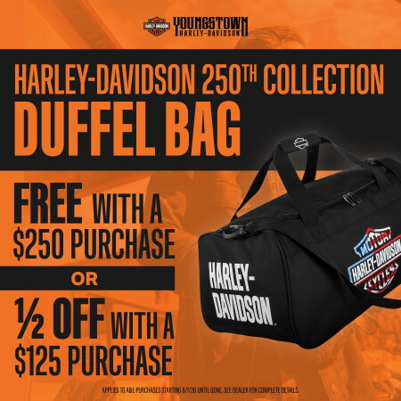 Harley Davidson 250th Collection Duffel Bag