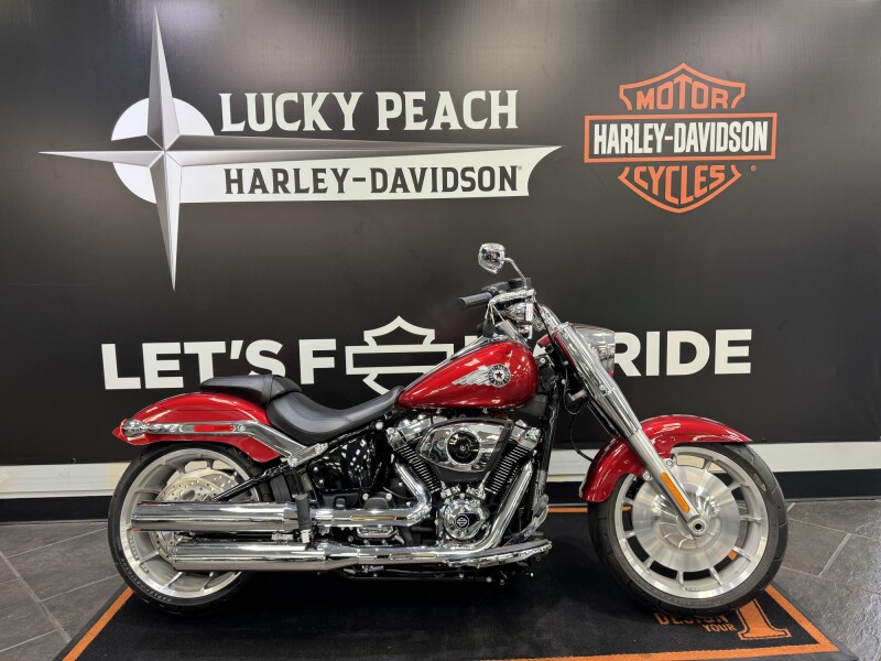 2026 Harley-Davidson® Fat Boy® Brilliant Red Chrome Trim