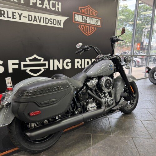 2026 Harley-Davidson® Heritage Classic Dark Billiard Gray Black Laced Wheels thumb 0
