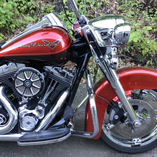 2013 Harley-Davidson® Road King® Two-Tone Candy Orange/Beer Bottle thumb 3