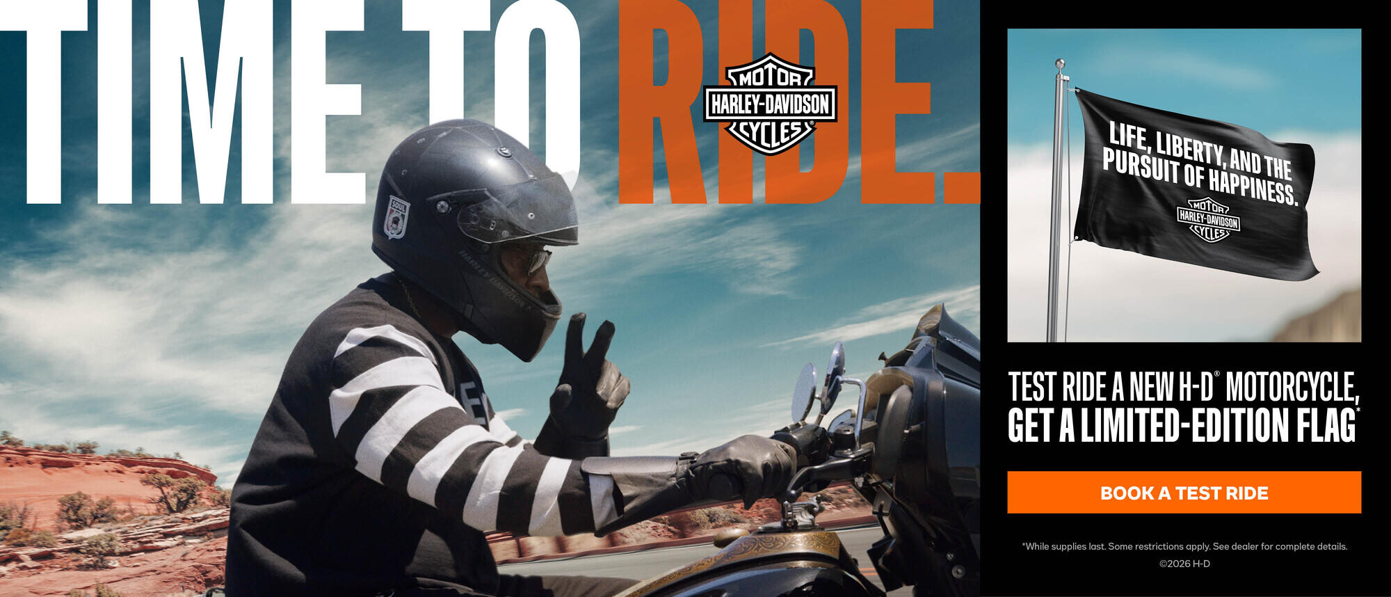 TEST RIDE FLAG