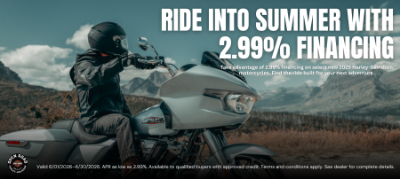 Ride Into Summer with 2.99 Financing