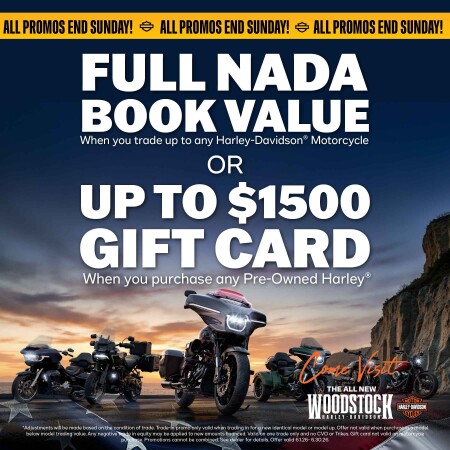 Full NADA Book Value or Up To $1500 Gift Card