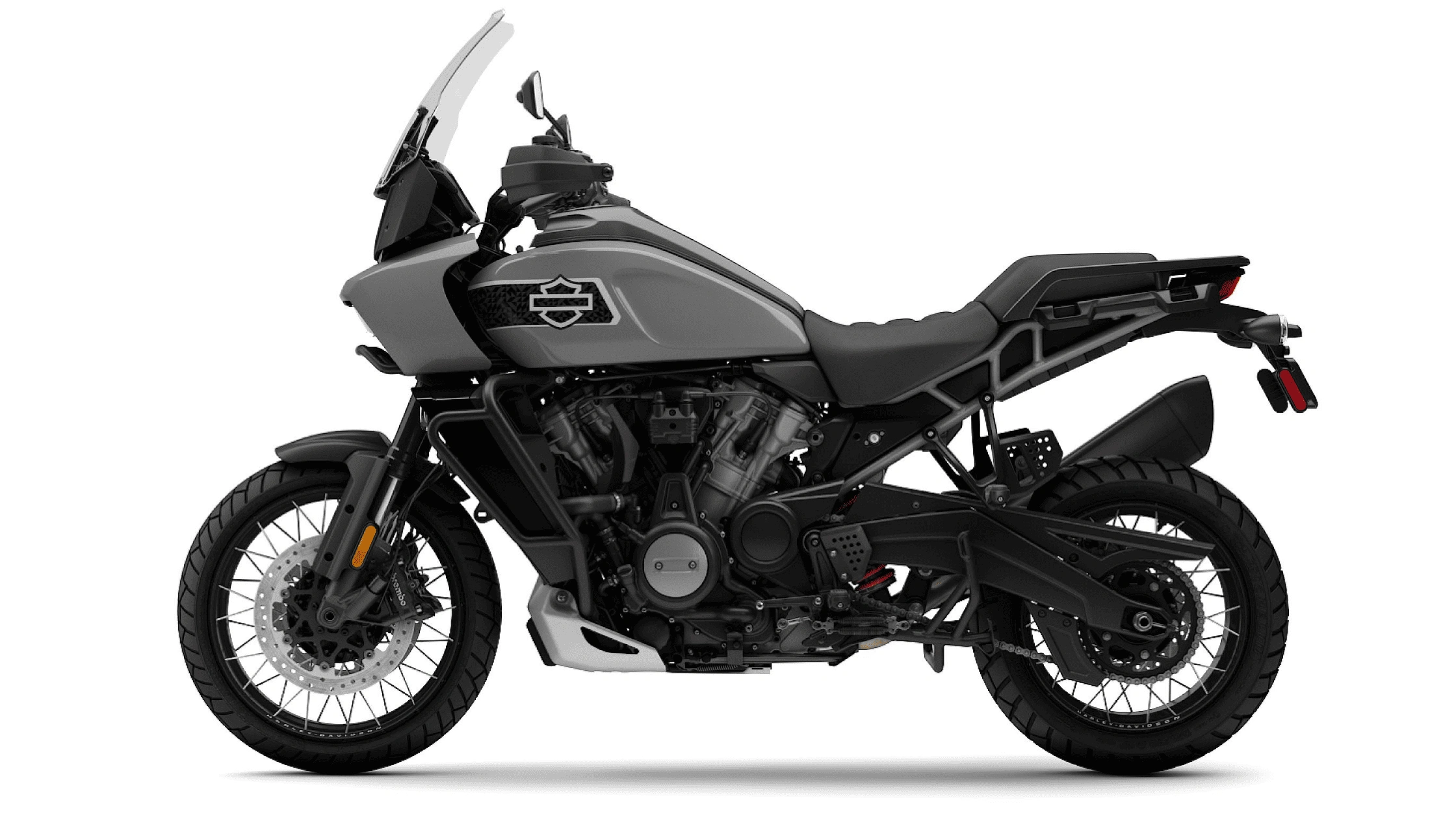 2026 Harley-Davidson Pan America 1250 Special adventure motorcycle in gray on a white background in Baton Rouge, LA