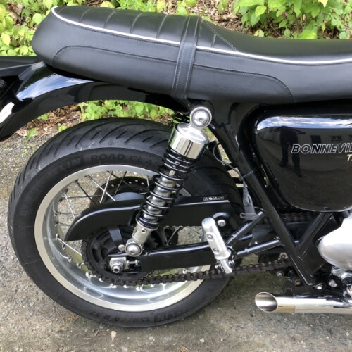 2023 Triumph Bonneville T120 Chrome Edition Chrome / Meriden Blue thumb 2