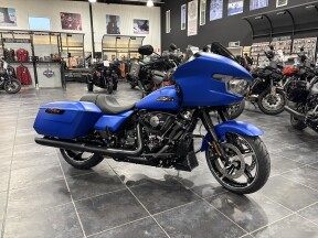 2026 Road Glide in Aurora Blue Denim/BLK finish thumb 3