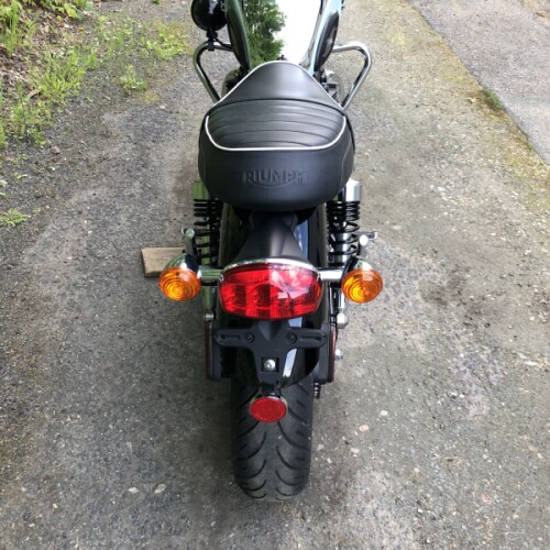 2023 Triumph Bonneville T120 Chrome Edition Chrome / Meriden Blue thumb 1