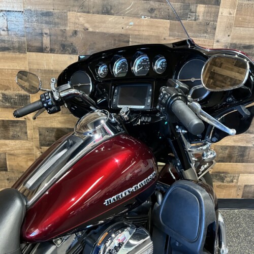 2015 Electra Glide Ultra Limited Two-Tone Mysterious Red Sunglo/Blackened Cayenne Sunglo FLHTK thumb 0